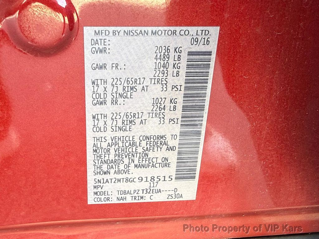 2016 Nissan Rogue AWD 4dr S - 22998571 - 13