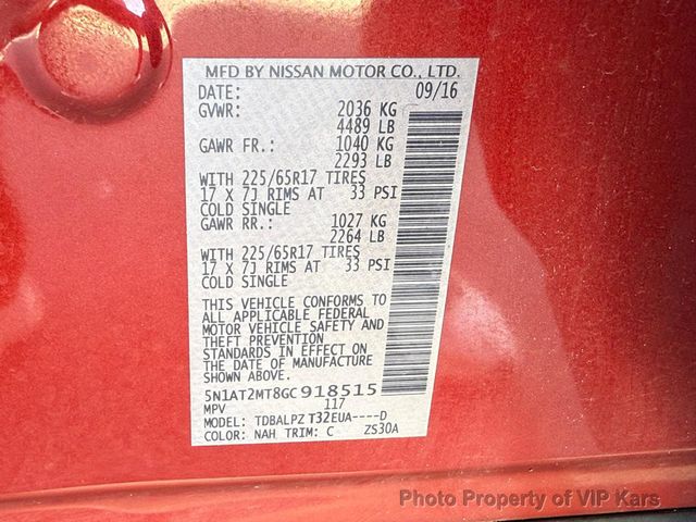 2016 Nissan Rogue AWD 4dr S - 22998571 - 13