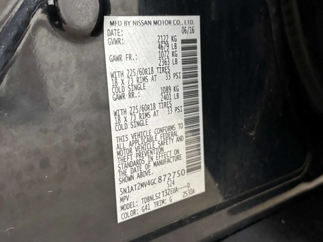 2016 Nissan Rogue AWD 4dr SL - 22962748 - 41