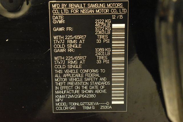 2016 Nissan Rogue AWD 4dr SV - 22955837 - 15
