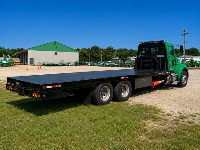 2016 Peterbilt 348 Miller 30ft Industrial Folding Ramp Flatbed Hydratail - 23065250 - 3