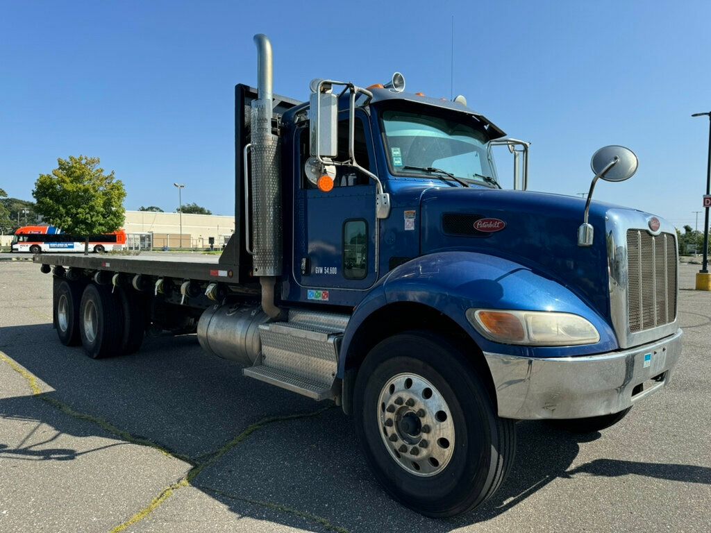 2016 Peterbilt 348 24 FOOT STATIONARY FLATBED TANDEM AXLE READY FOR WORK FINE EXAMPLE - 22569065 - 0