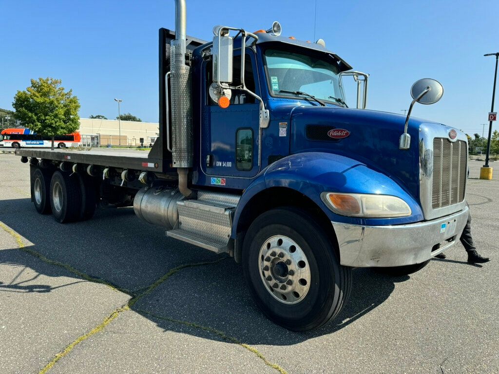 2016 Peterbilt 348 24 FOOT STATIONARY FLATBED TANDEM AXLE READY FOR WORK FINE EXAMPLE - 22569065 - 1