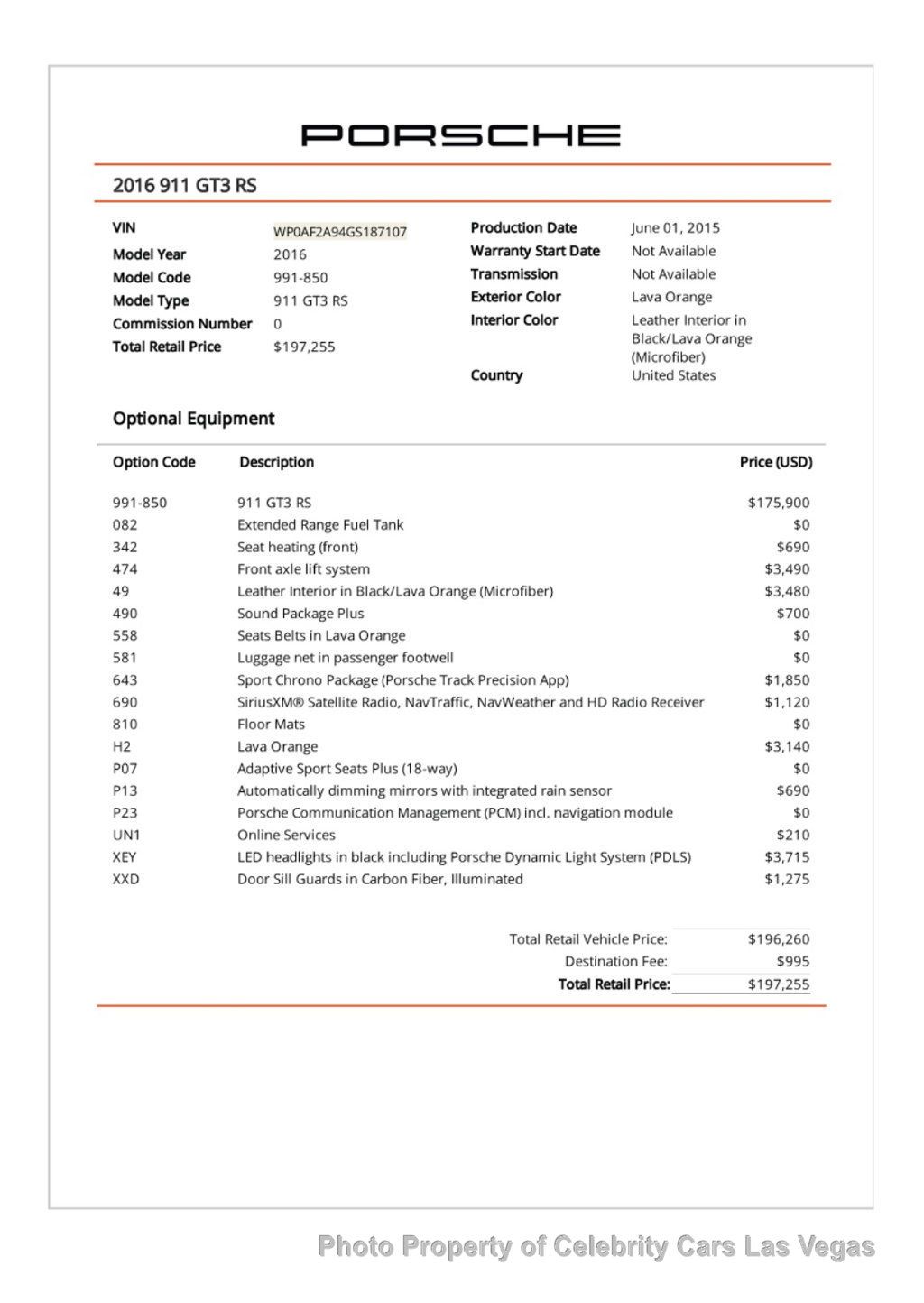 2016 Porsche 911 2dr Coupe GT3 RS - 22969908 - 7