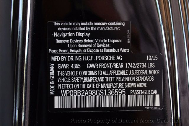 2016 Porsche 911 RARE TARGA 4S! LOADED SPECIAL ORDER CAR w/$152,015 STICKER PRICE - 16867473 - 62