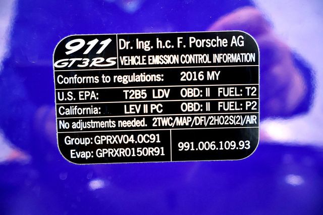 2016 Porsche 911 GT3RS ULTRAVIOLET...8,998 Miles...BIG Options!! - 22952700 - 39
