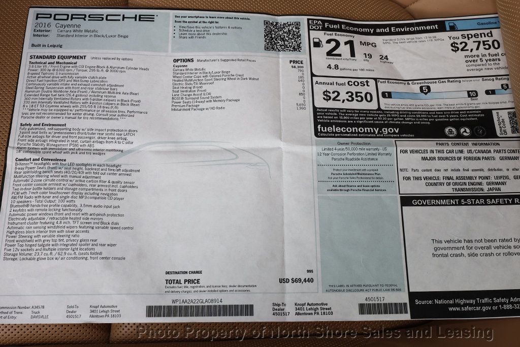 2016 Porsche Cayenne AWD 4dr - 22964393 - 63