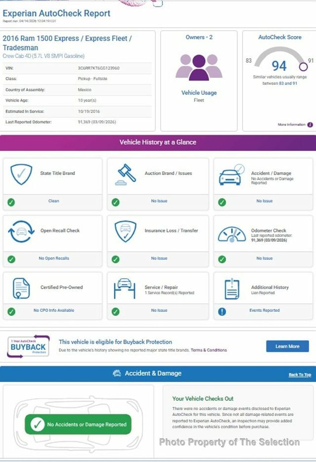 2016 Ram 1500 4WD CREW CAB EXPRESS W/EXPRESS PACKAGE & HEMI - 22996235 - 12