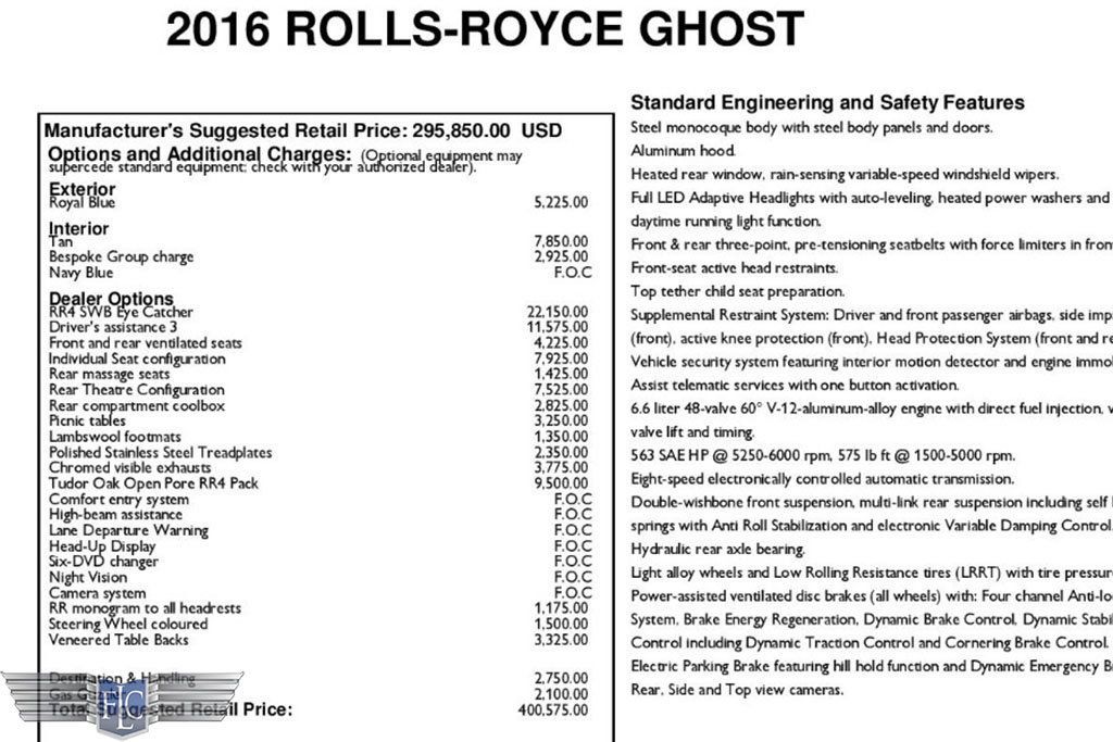 2016 Rolls-Royce Ghost 4dr Sedan - 22380074 - 42