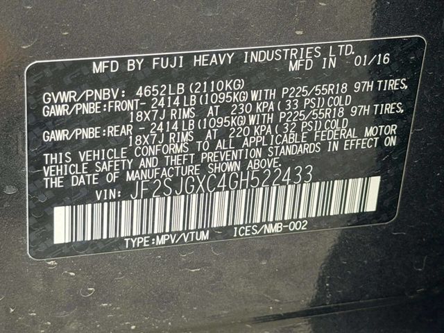 2016 Subaru Forester 4dr CVT 2.0XT Touring - 23011255 - 16