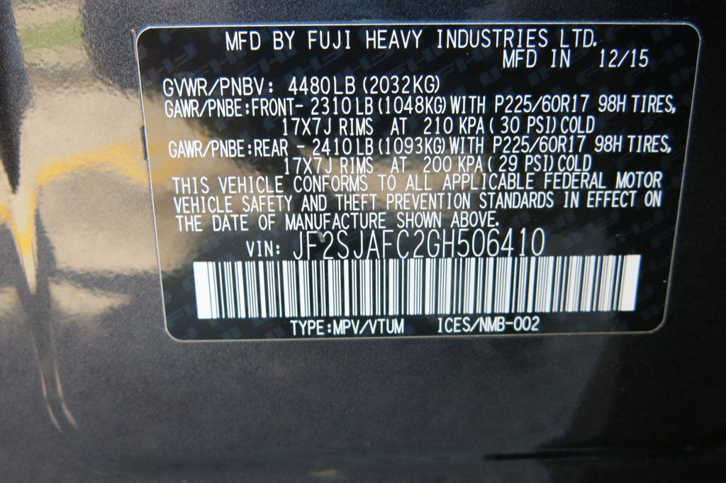 2016 Subaru Forester 4dr CVT 2.5i Premium PZEV - 22876694 - 35