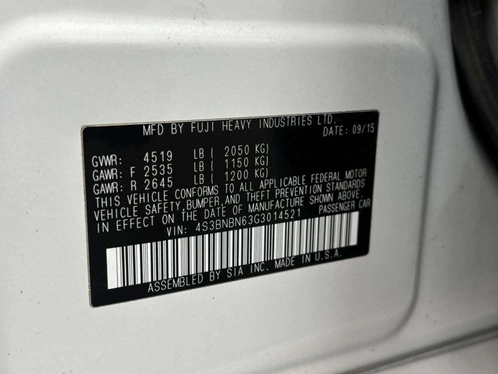 2016 Subaru Legacy 4dr Sedan 2.5i Limited - 22999313 - 35