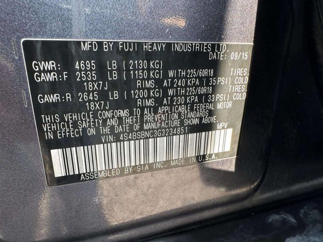 2016 Subaru Outback 4dr Wagon H4 Automatic 2.5i Limited - 23056564 - 35