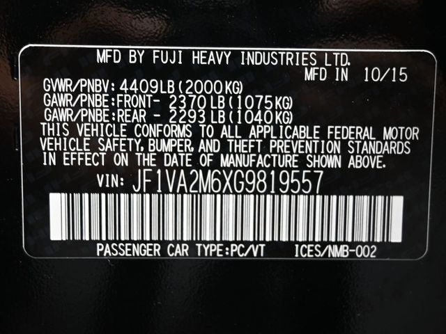 2016 Subaru WRX STI 4dr Sedan - 22998356 - 3