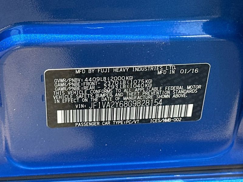 2016 Subaru WRX STI 4dr Sedan Limited w/Wing Spoiler - 23015538 - 22