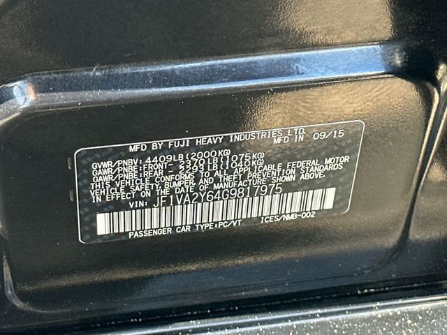 2016 Subaru WRX STI 4dr Sedan Limited w/Wing Spoiler - 23060737 - 22
