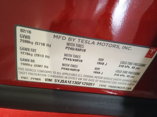 2016 Tesla Model S 4dr Sedan RWD 70 5950 Miles Clean Carfax Florida Car - 22962967 - 47