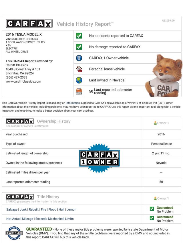 2016 Tesla Model X AWD 4dr 75D - 19447255 - 49