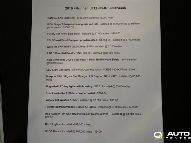 2016 Toyota 4Runner 4WD 4dr V6 SR5 Premium - 22951757 - 1