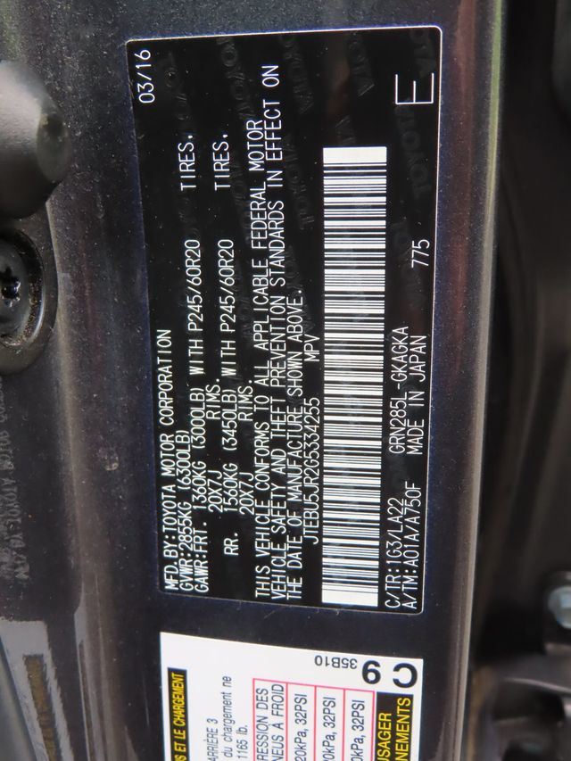 2016 Toyota 4Runner Toyota 4Runner Limited - 23029292 - 51