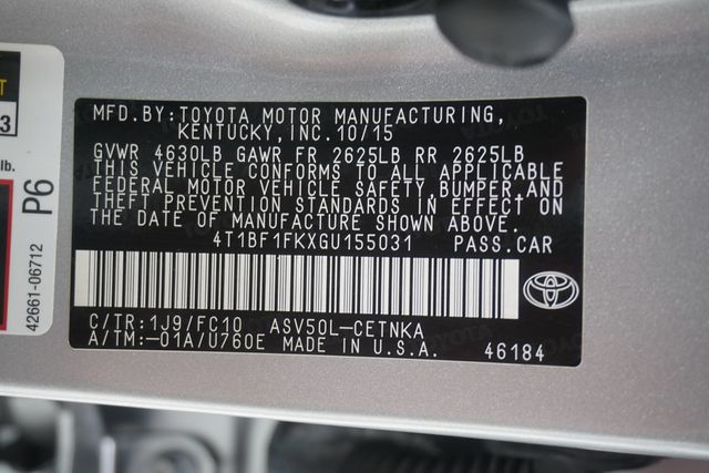 2016 Toyota Camry  - 23032467 - 22