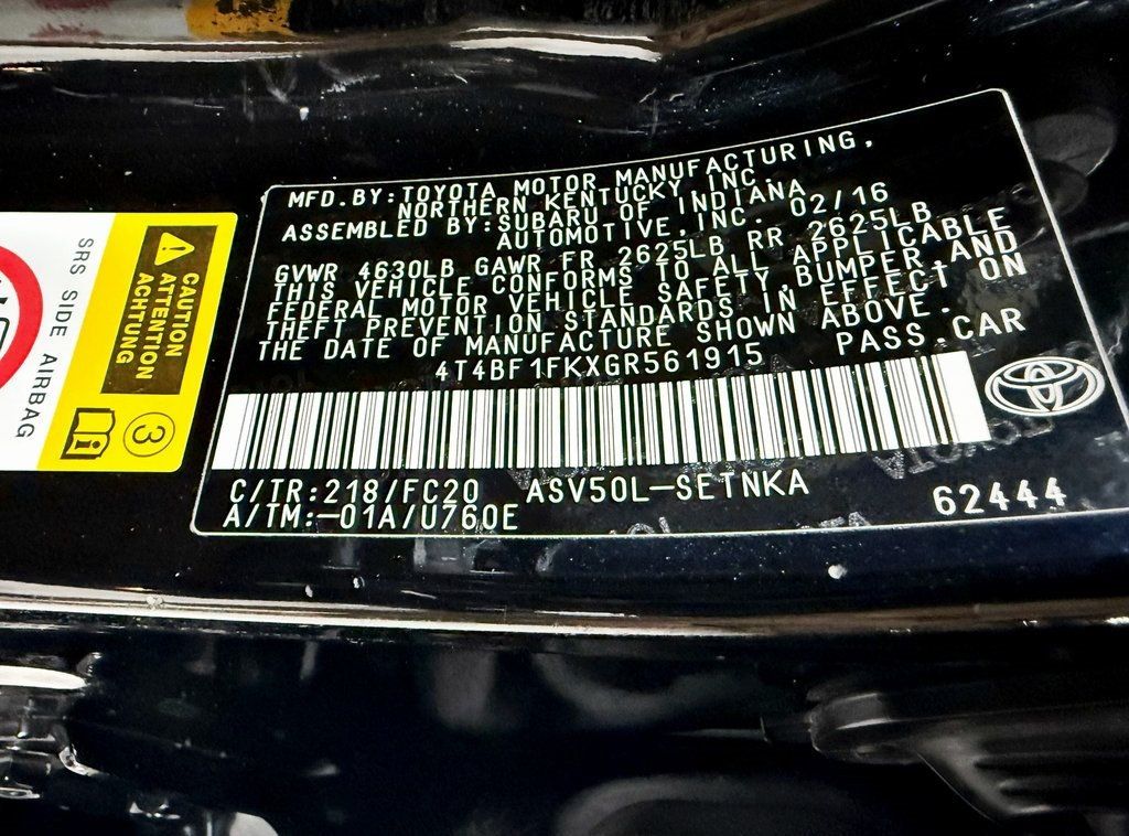 2016 Toyota Camry 4dr Sedan I4 Automatic LE - 22928489 - 37