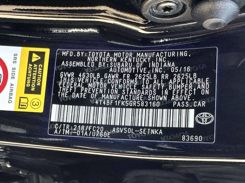 2016 Toyota Camry SE 4dr Sedan - 23001189 - 21