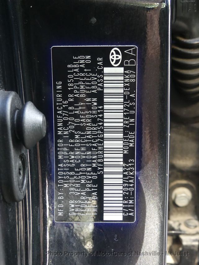 2016 Toyota Corolla 4dr Sedan CVT LE Premium - 23089004 - 45