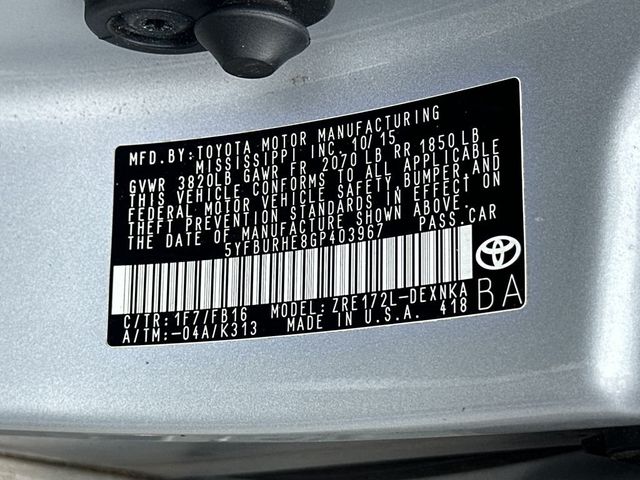 2016 Toyota Corolla LE - 22993823 - 20