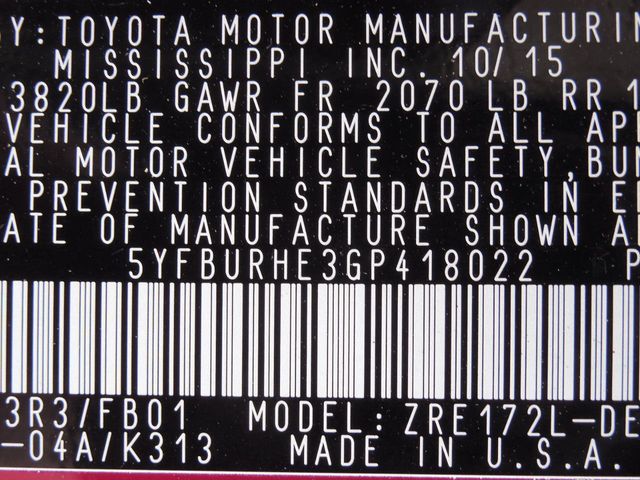 2016 Toyota Corolla LE - 16910046 - 24