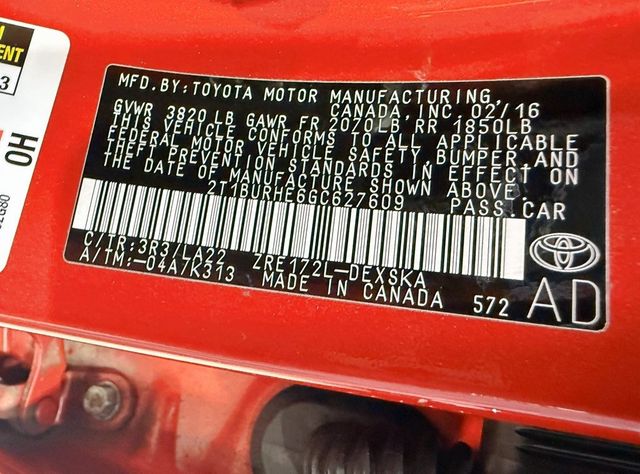 2016 Toyota Corolla S - 22965497 - 48