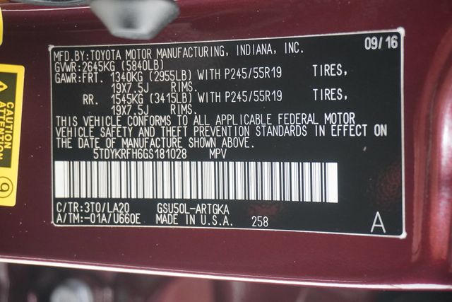 2016 Toyota Highlander  - 23036725 - 33