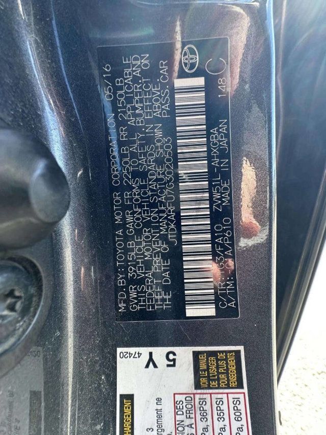 2016 Toyota Prius 5dr Hatchback Three Touring - 23002628 - 37