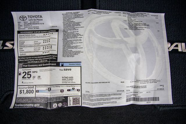 2016 Toyota RAV4 AWD 4dr SE - 22948601 - 41