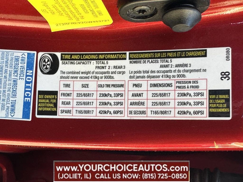 2016 Toyota RAV4 AWD 4dr XLE - 22884304 - 16