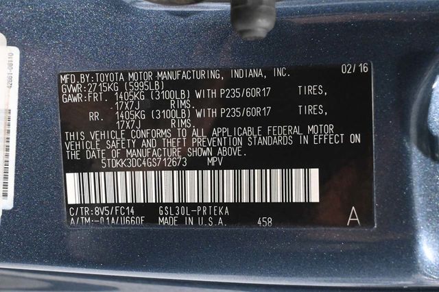 2016 Toyota Sienna 5dr 7-Passenger Van LE FWD Mobility - 23020014 - 32
