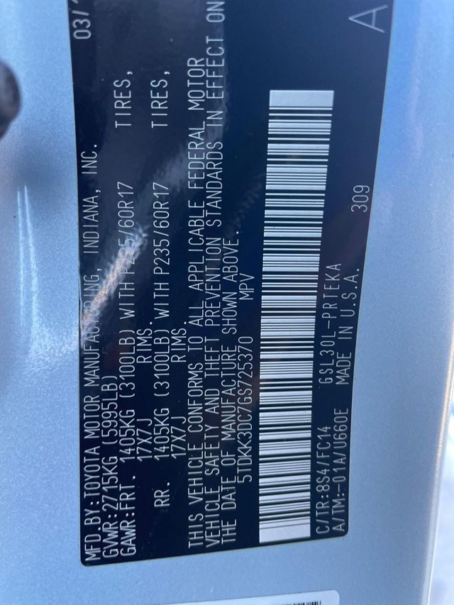 2016 Toyota Sienna 5dr 8-Passenger Van LE FWD - 22981380 - 11