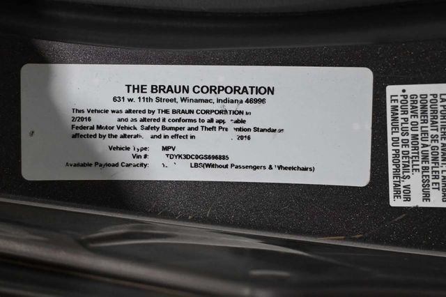 2016 Toyota Sienna XLE Mobility Handicap Van - 23043501 - 36