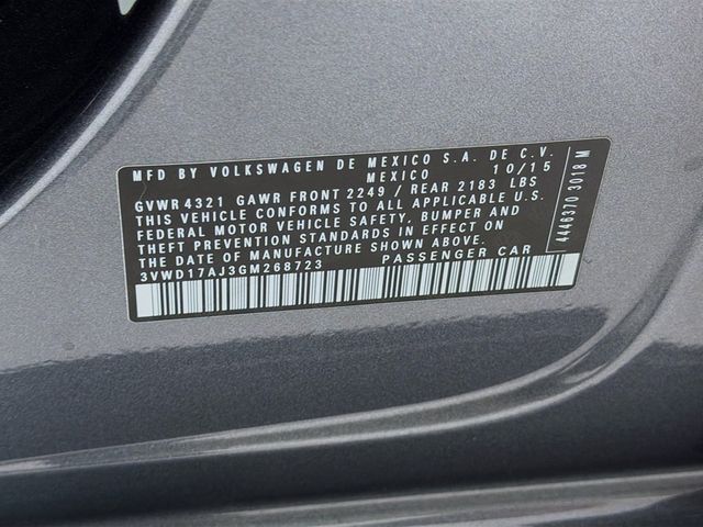 2016 Volkswagen Jetta Sedan 1.8T Sport PZEV 4dr Automatic - 23038261 - 31