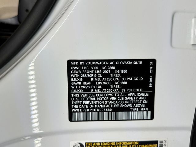 2016 Volkswagen Touareg TDI Sport w/Technology 4dr - 23088625 - 44