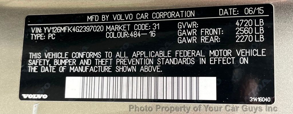 2016 Volvo S60 4dr Sedan T5 Drive-E Premier FWD - 23052720 - 22
