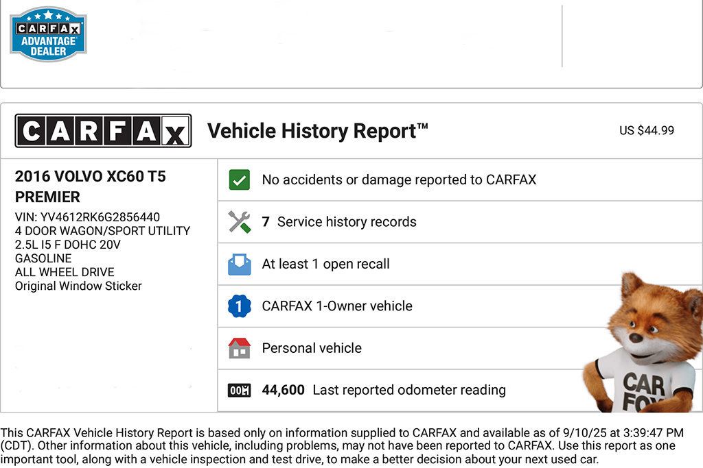 2016 Volvo XC60 AWD 4dr T5 Premier - 22914333 - 1