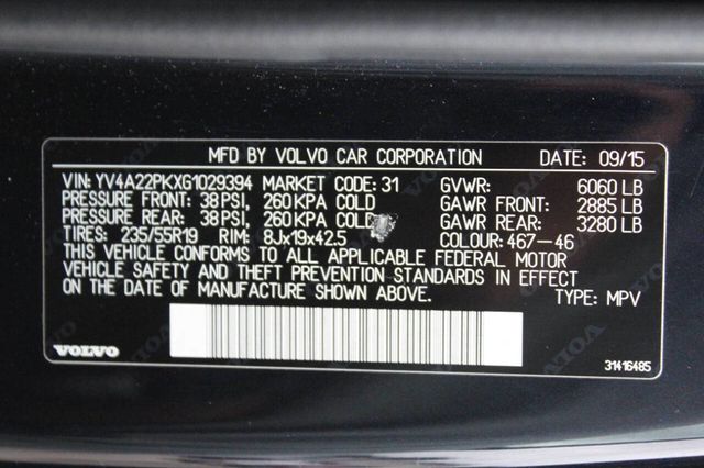 2016 Volvo XC90 AWD 4dr T6 Momentum - 22893440 - 32