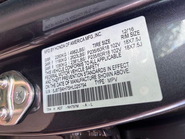 2017 Acura RDX AWD Advance Pkg - 22362799 - 75