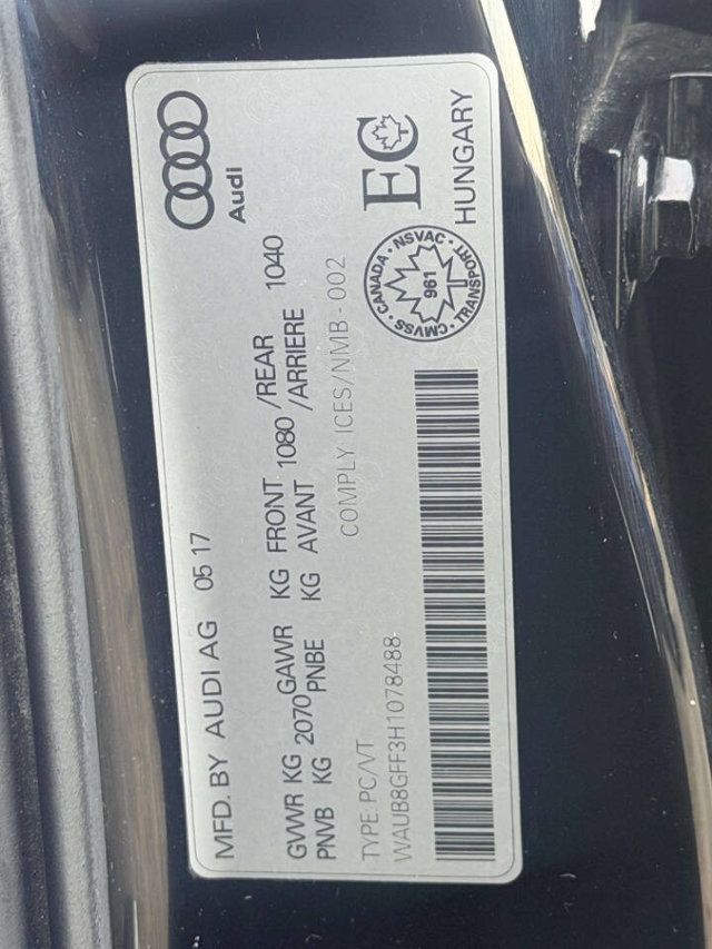 2017 Audi A3 Sedan 2.0 TFSI Premium quattro AWD - 23013488 - 19