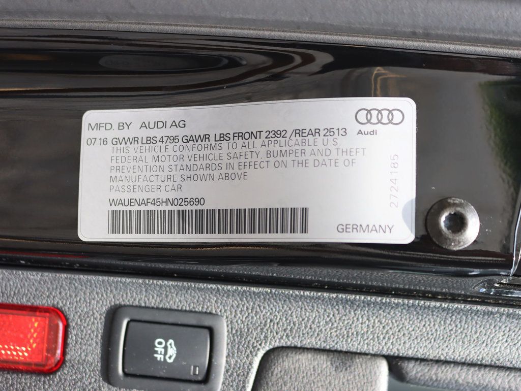 2017 Audi A4 2.0 TFSI Automatic Premium Plus quattro AWD - 23069025 - 37