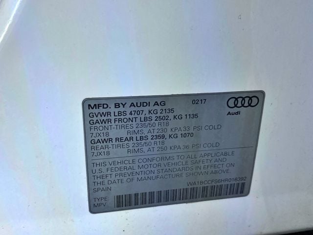 2017 Audi Q3 2.0 TFSI Premium FWD - 23001928 - 57