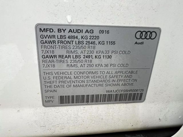 2017 Audi Q3 2.0 TFSI Premium Plus quattro AWD - 22606483 - 46