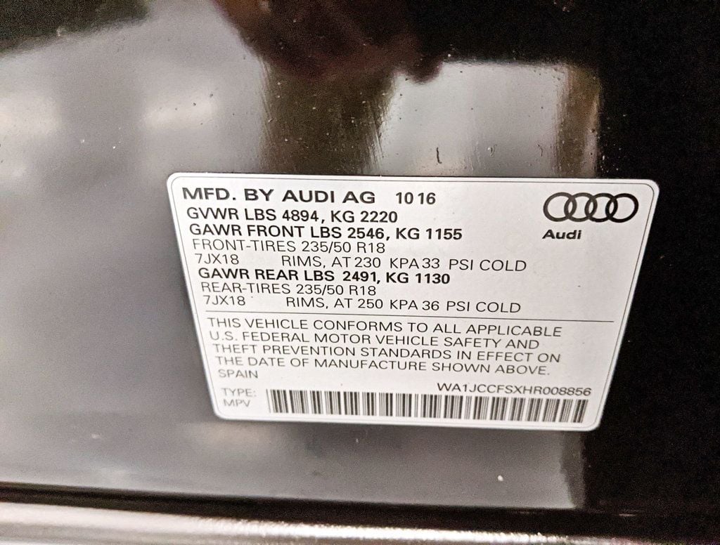 2017 Audi Q3 2.0 TFSI Premium Plus quattro AWD - 22355240 - 43