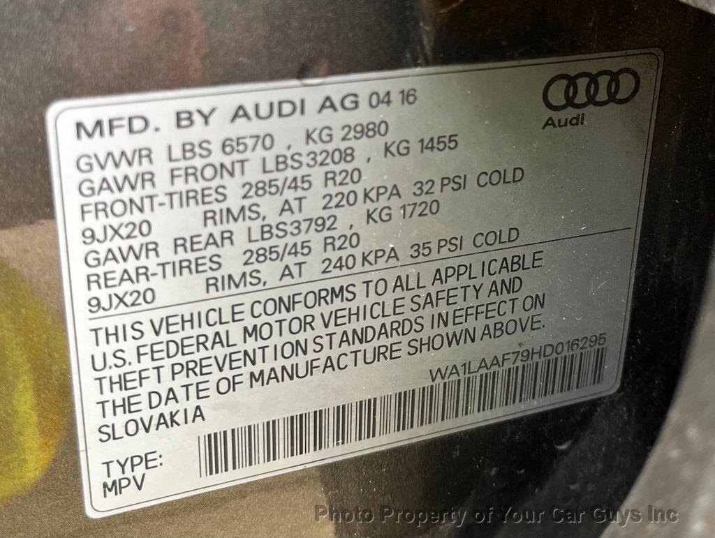 2017 Audi Q7 quattro 4dr 3.0T Premium - 23032647 - 36